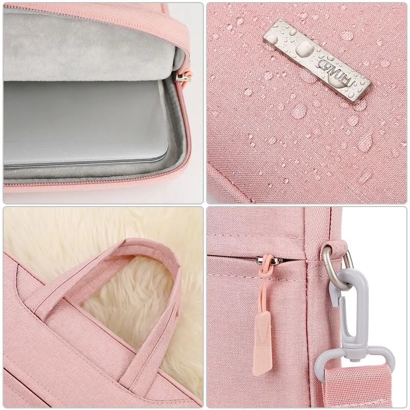 15.6 Inch Inner Bag with Shoulder Strap | For Handbag or Laptop | Pink