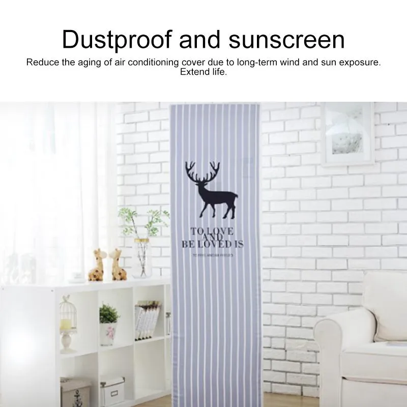 180x55x35cm Swing All-Inclusive Fabric Dust Cover | For Vertical Cabinet Air Conditioning