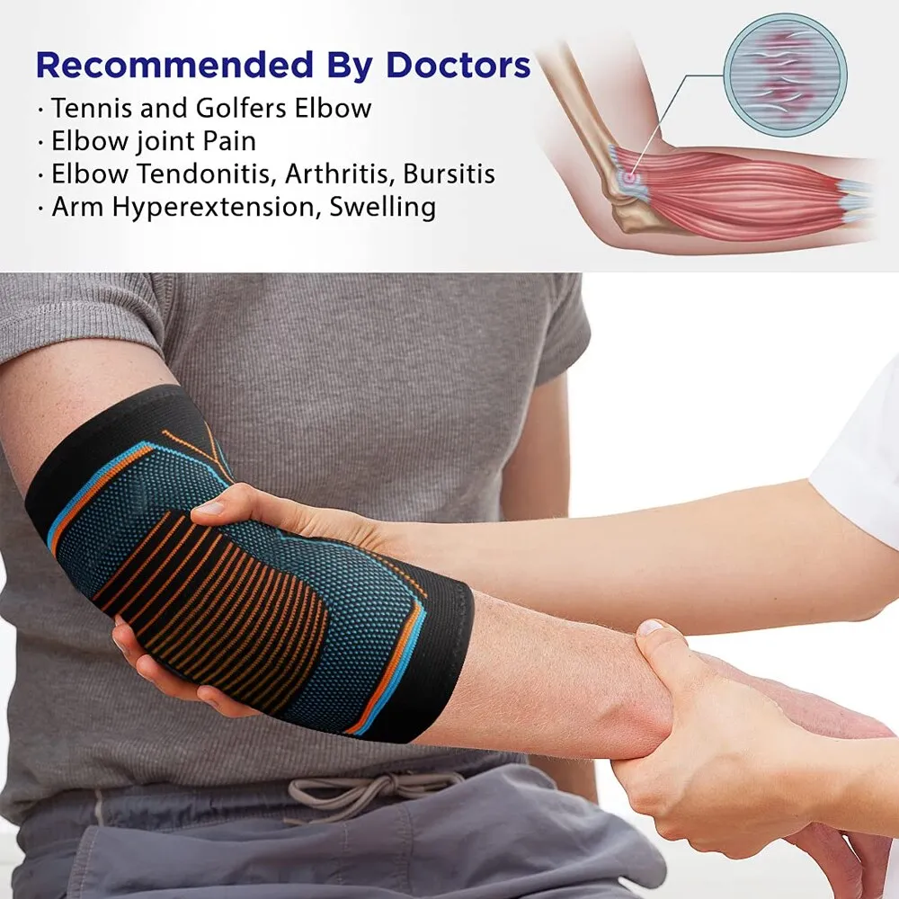 1pcs Fitness Elbow Brace for Tendonitis Tennis Elbow Reduce Joint Pain