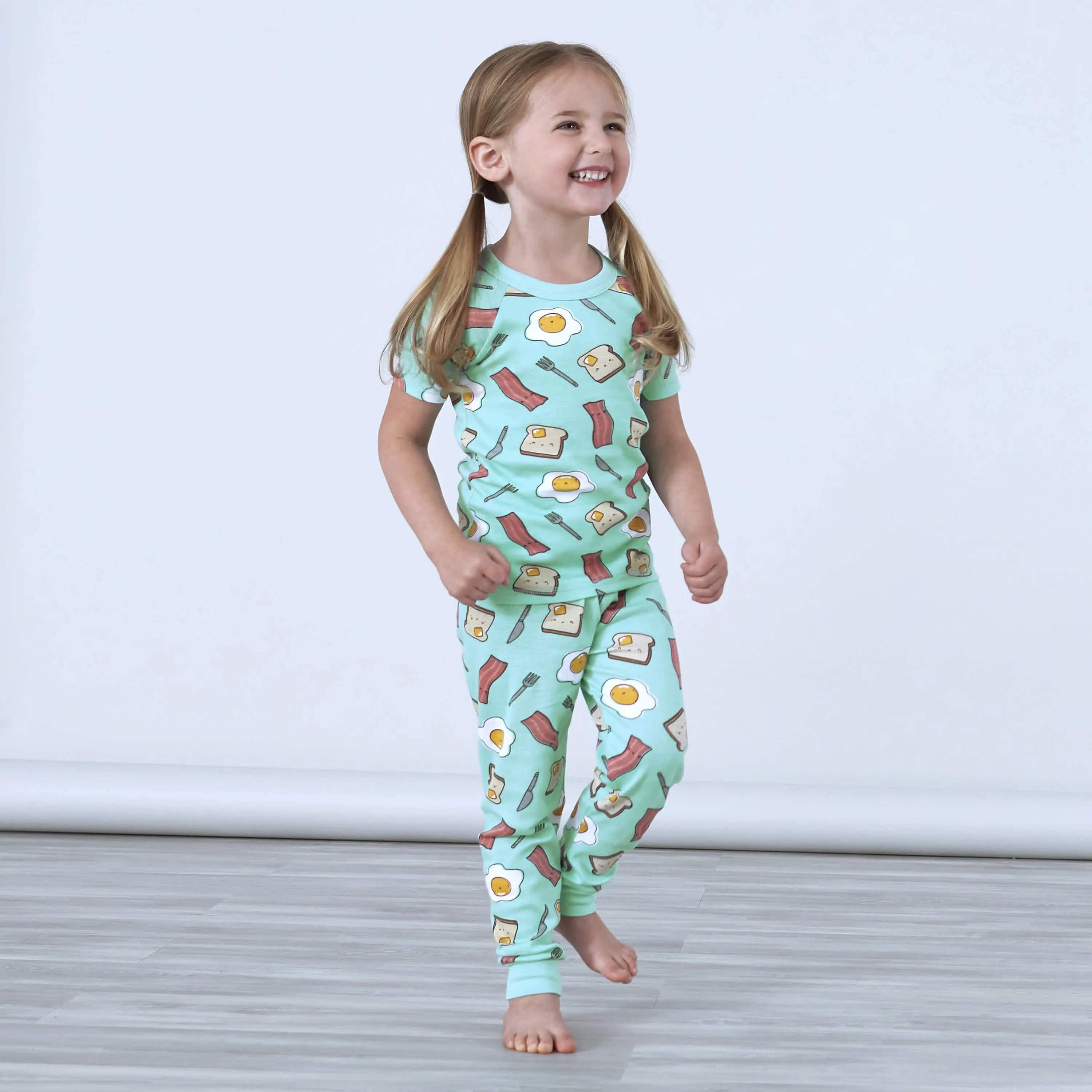 4-Piece Baby & Toddler Breakfast Snug Fit Cotton Pajamas