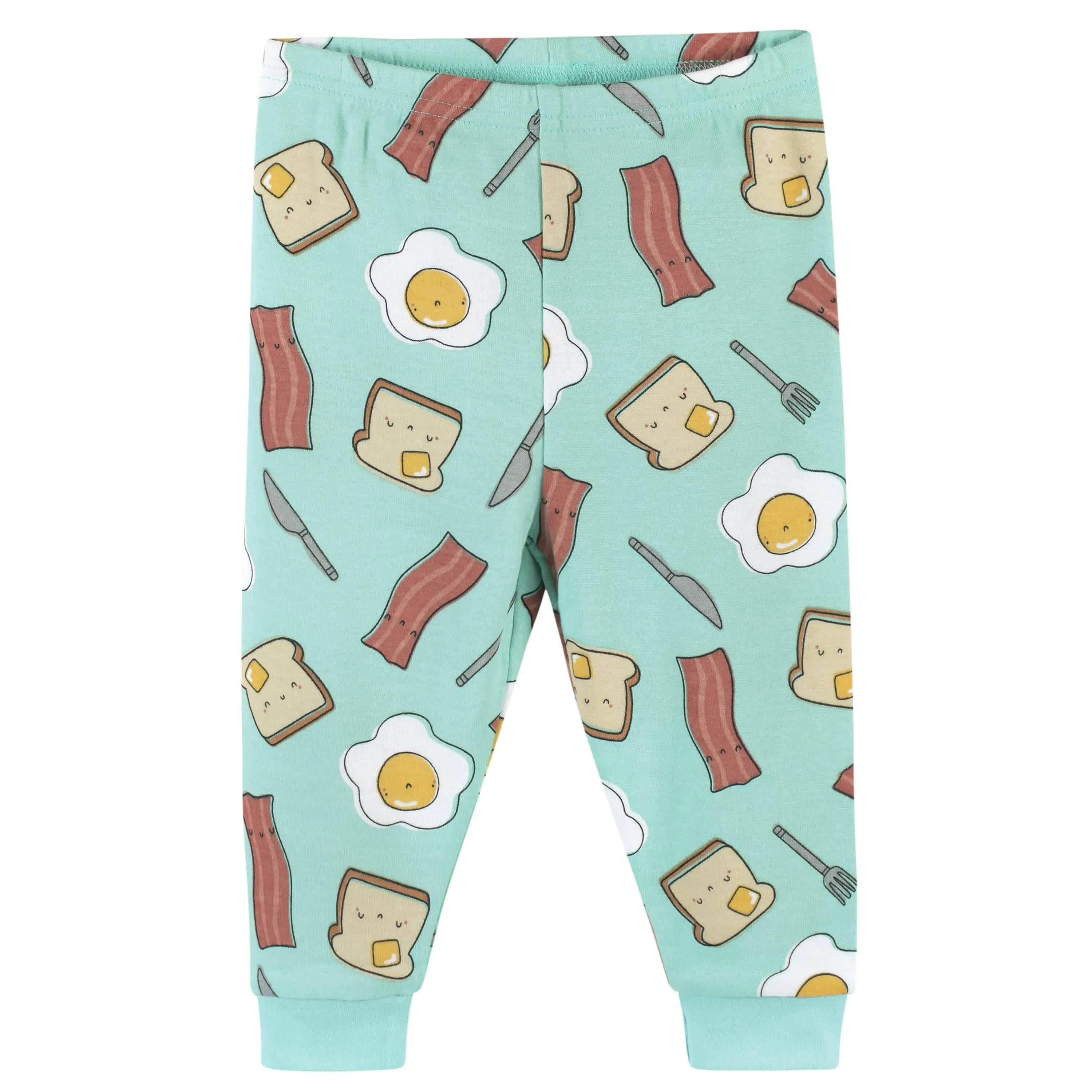 4-Piece Baby & Toddler Breakfast Snug Fit Cotton Pajamas