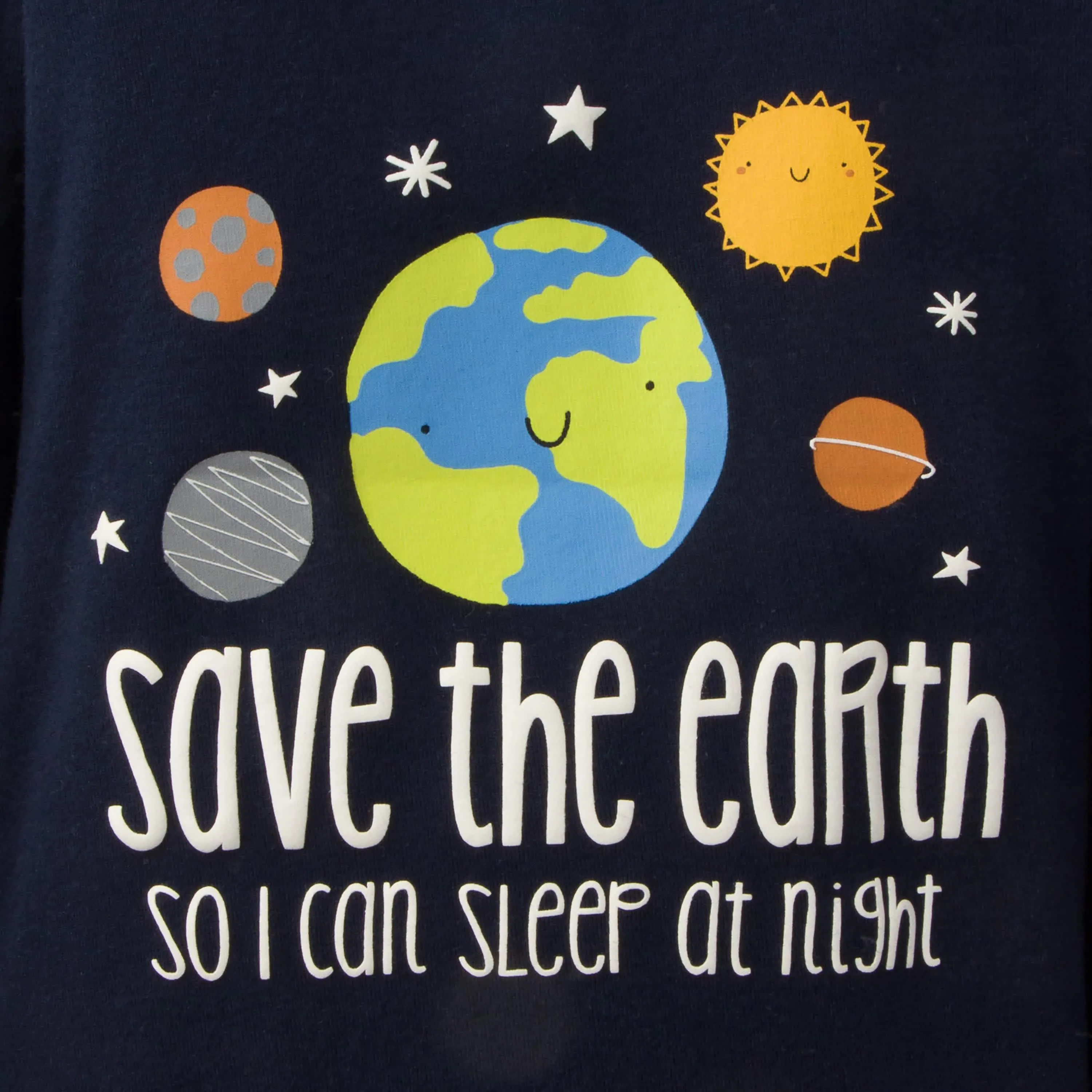 4-Piece Infant & Toddler Boys Earth Snug Fit Cotton Pajamas