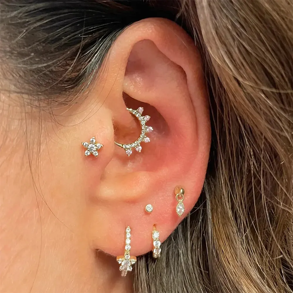 Adaya Daith Hoop & Septum Clicker (16G)