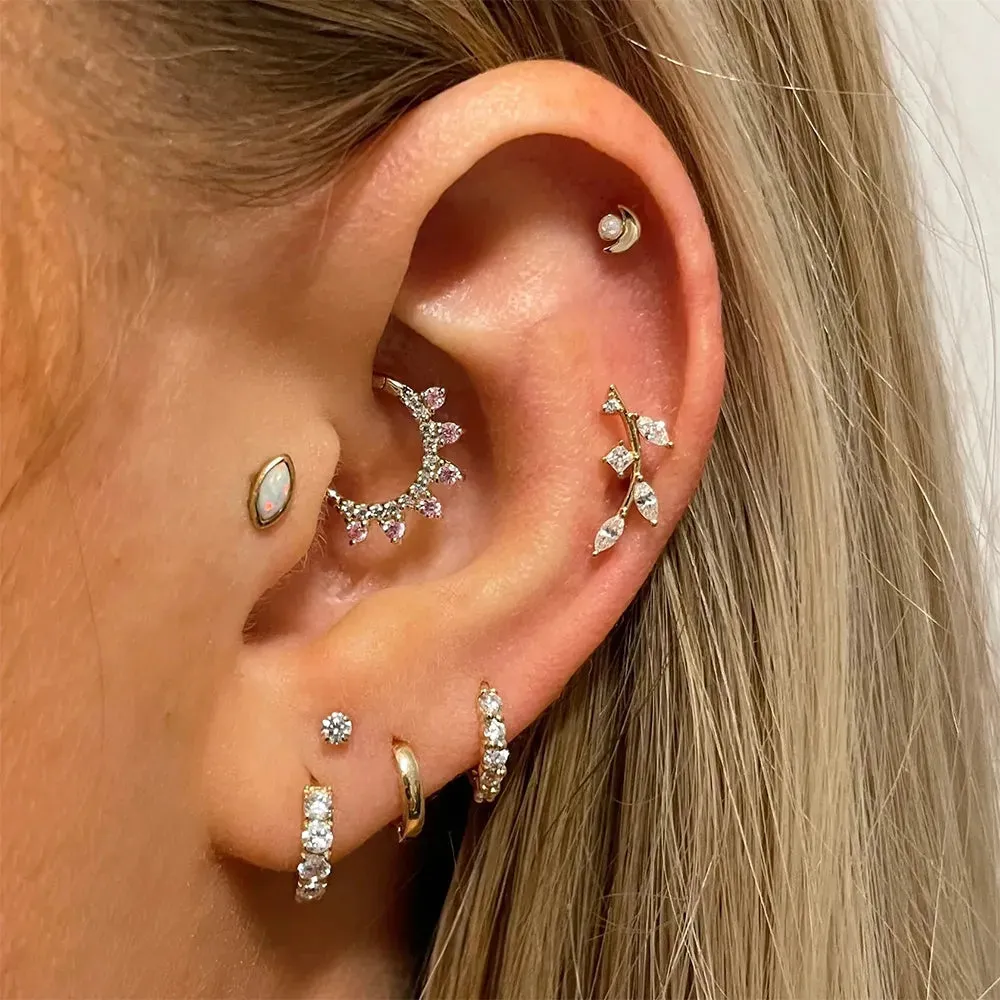 Adaya Daith Hoop & Septum Clicker (16G)