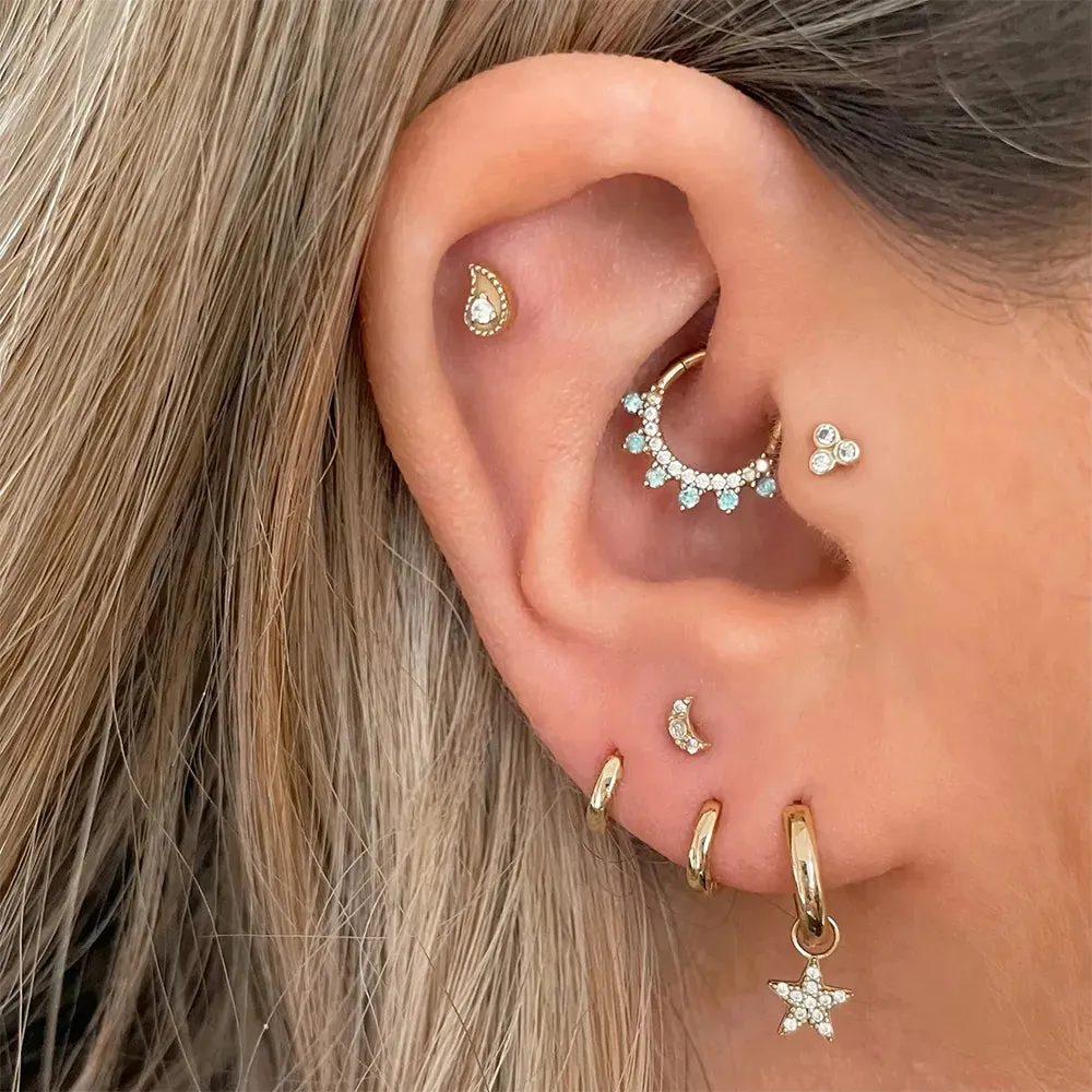 Adaya Daith Hoop & Septum Clicker (16G)