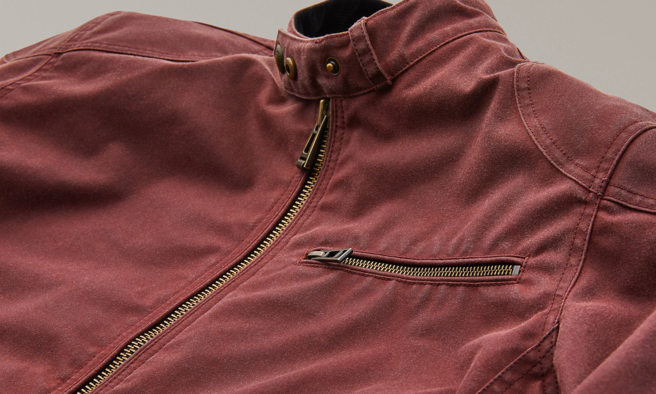 Belstaff Ariel Men's Jacket TechWax 8oz AA - Racing Red