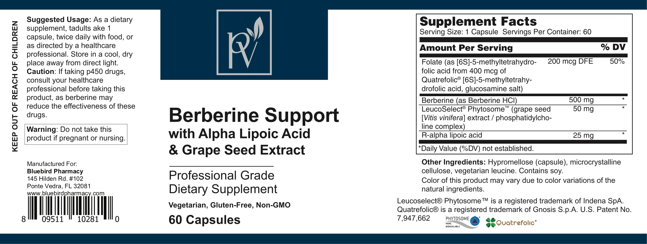 Berberine Support W/Grape