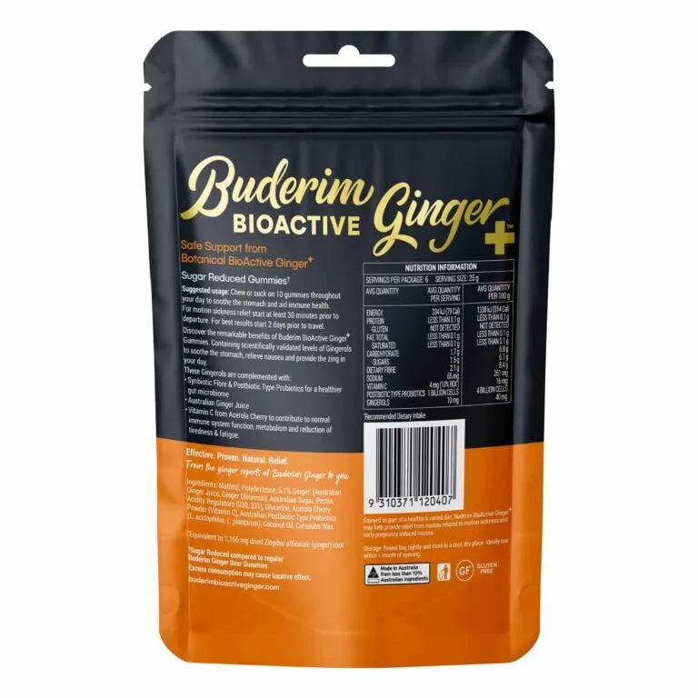 BUDERIM GINGER Bioactive   Gummie Bears