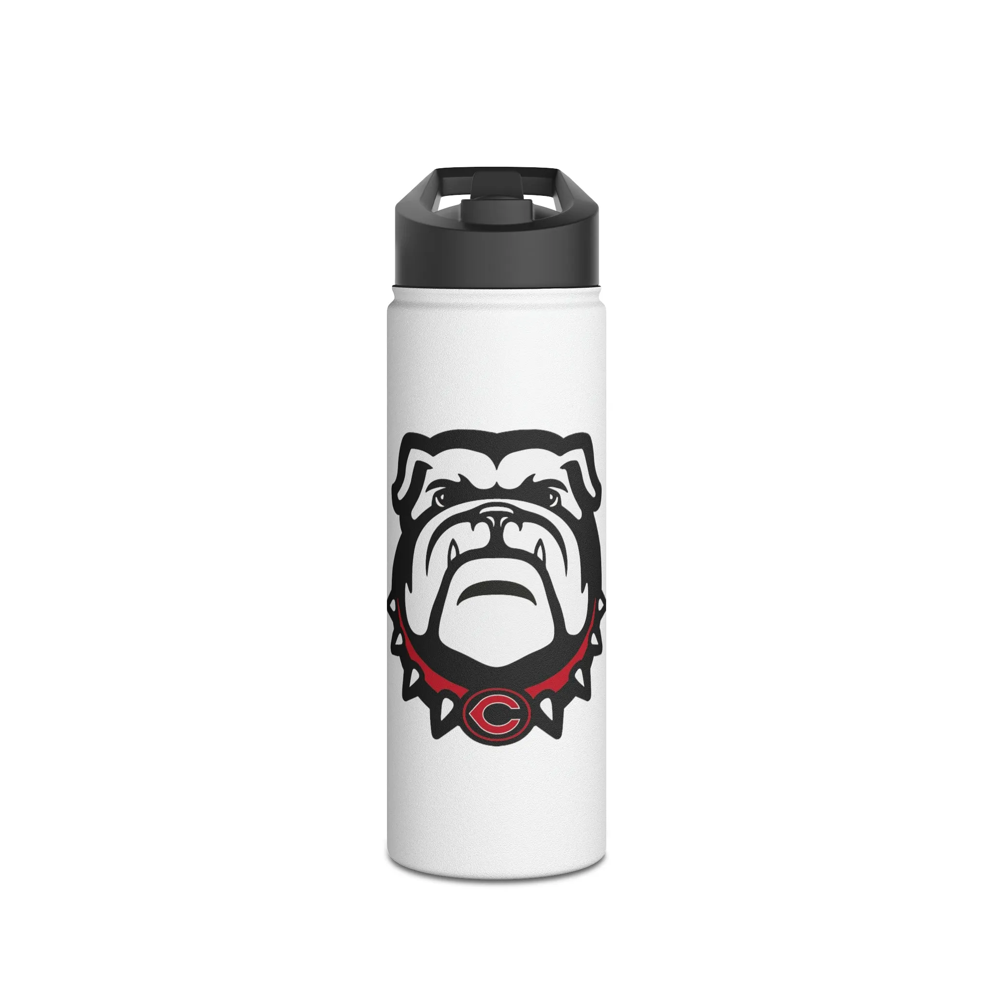 Cedartown Bulldog School Spirit Stainless Steel Water Bottle, Standard Lid