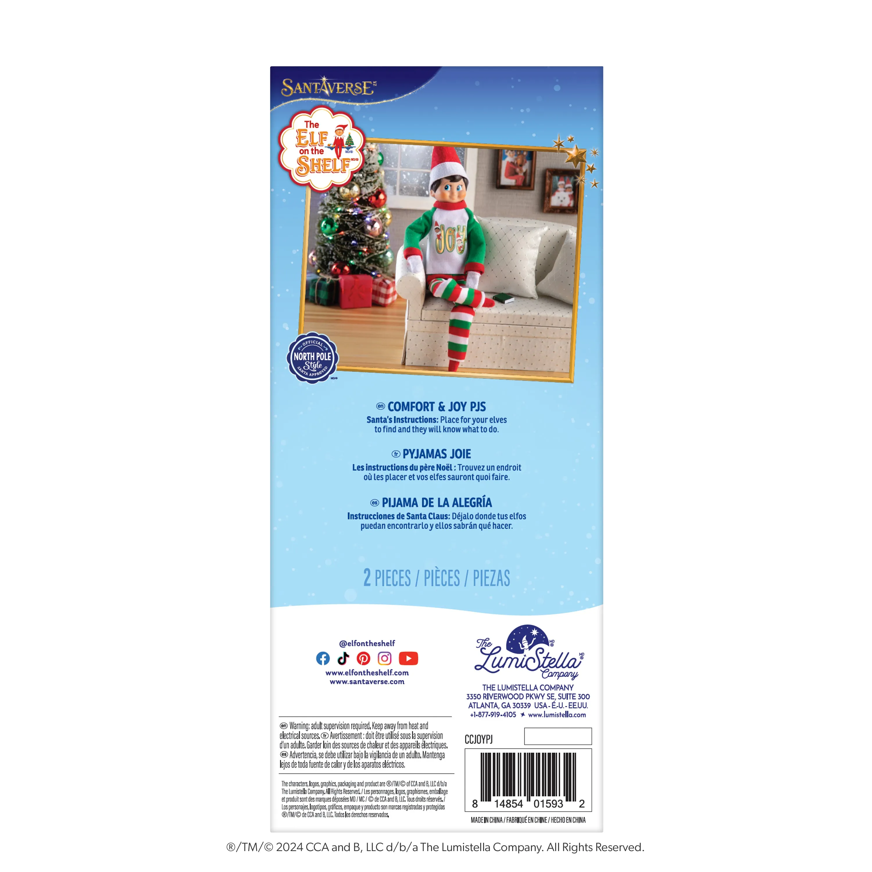 Claus Couture Collection® Comfort & Joy PJs