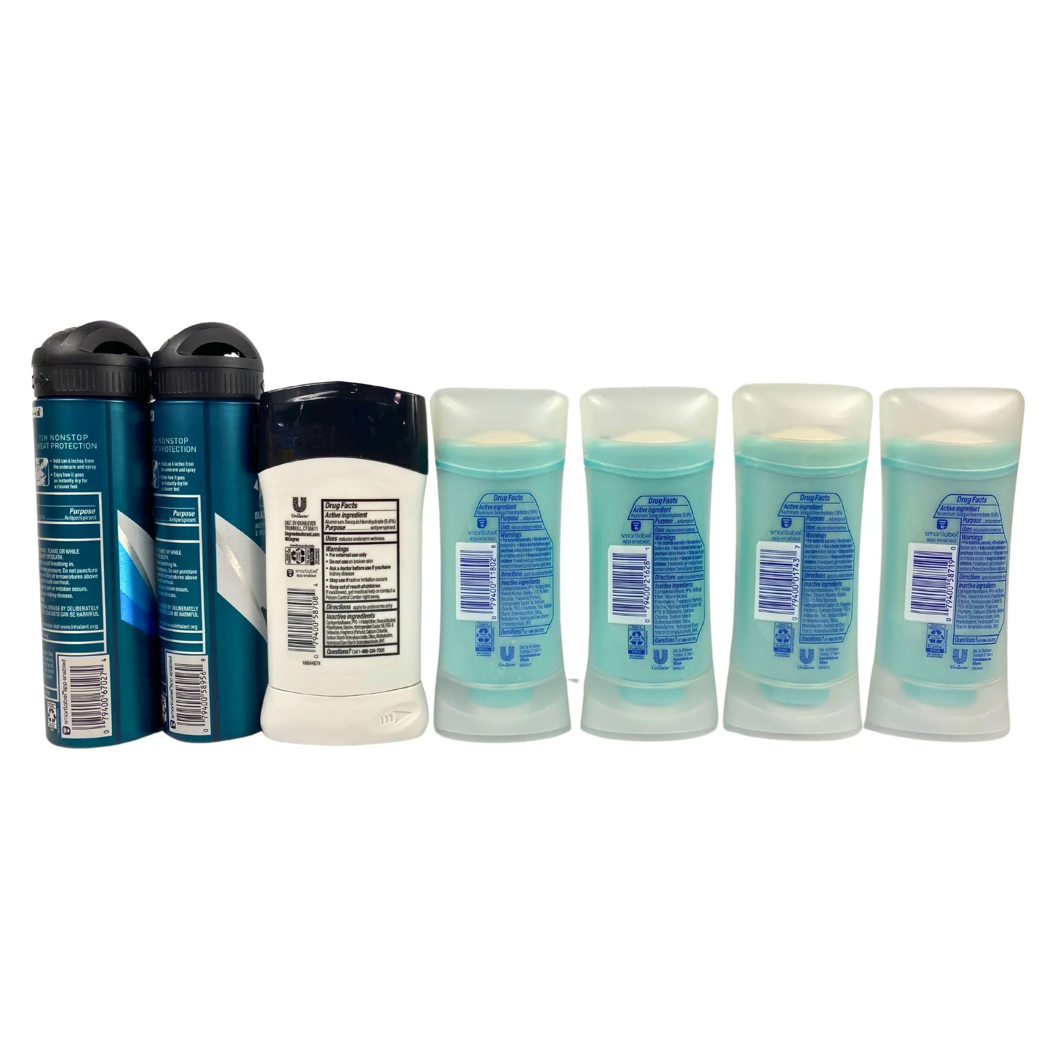 Degree Mixed Display Antiperspirant Dry Spray/Invisible Solid (52 Pcs Lot)