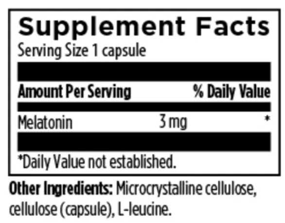 Designs for Health Melatonin 3 mg