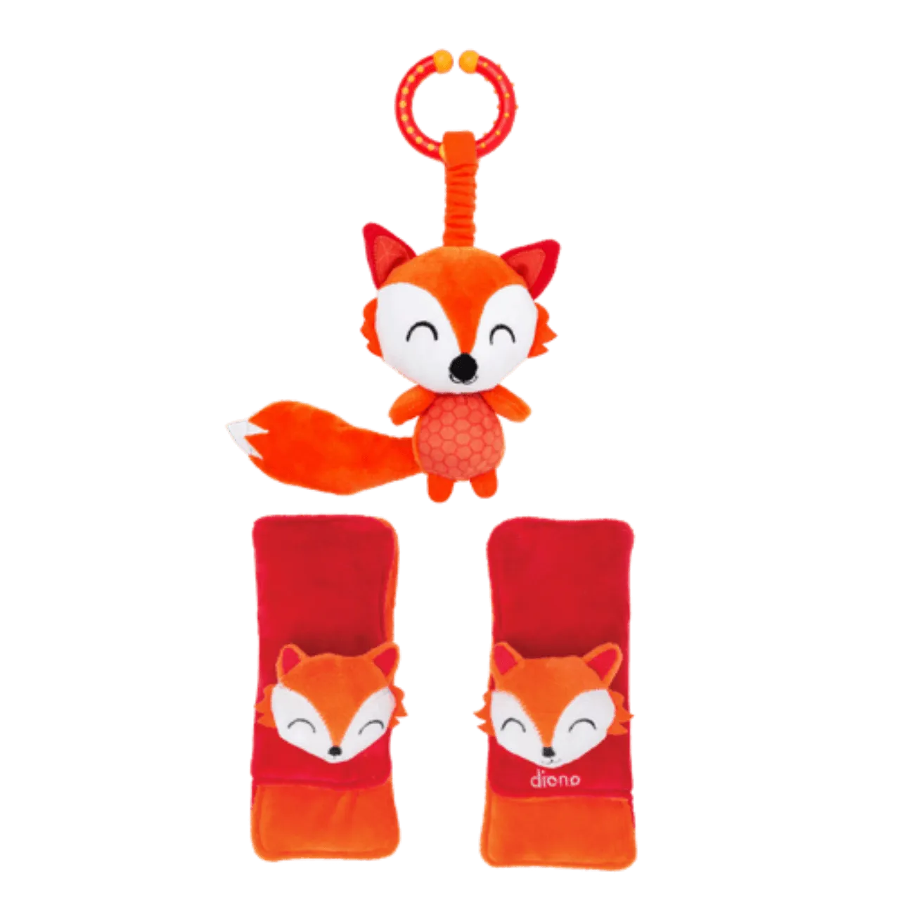 Diono Car Seat Harness Soft Wraps & Linkie Toy