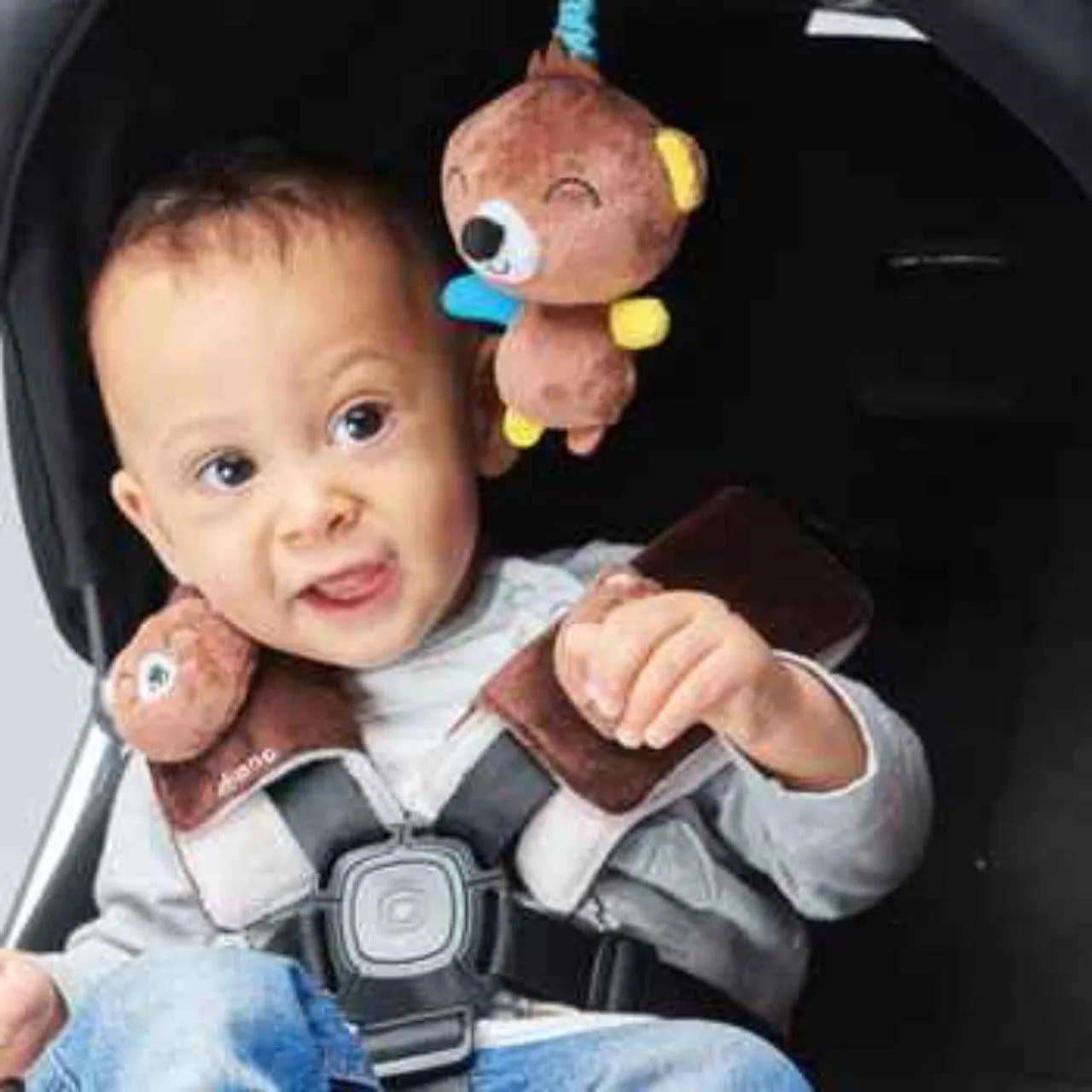Diono Car Seat Harness Soft Wraps & Linkie Toy