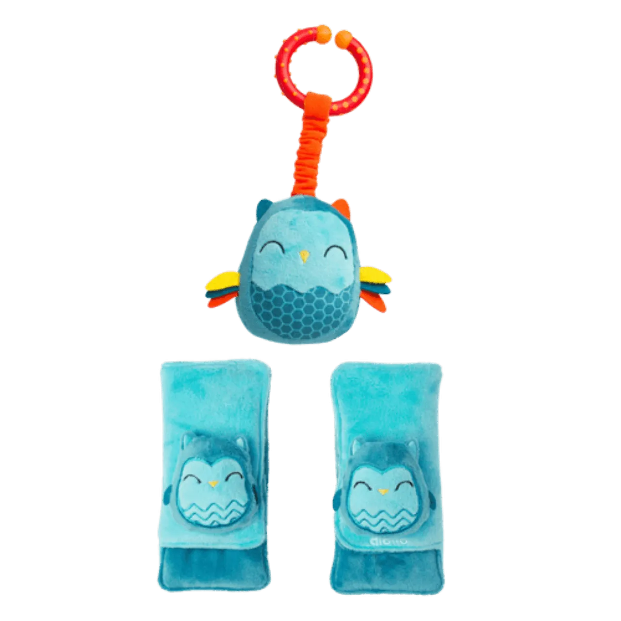 Diono Car Seat Harness Soft Wraps & Linkie Toy