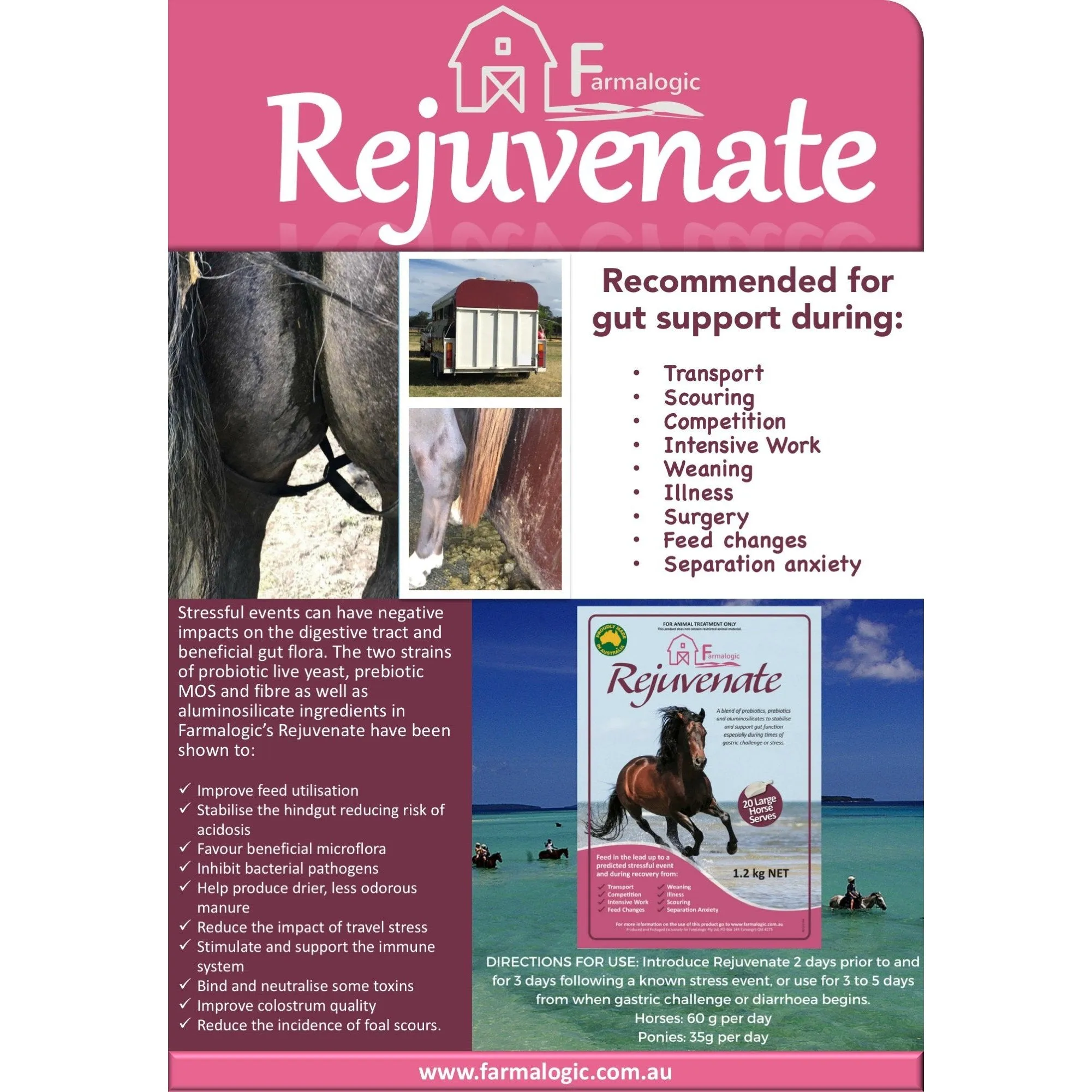 Farmalogic Rejuvenate - Equine Digestive Supplement