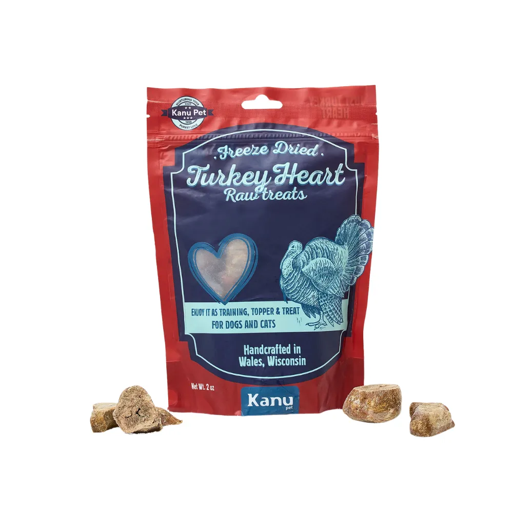 Kanu Pet Freeze Dried Turkey Heart Dog Treat