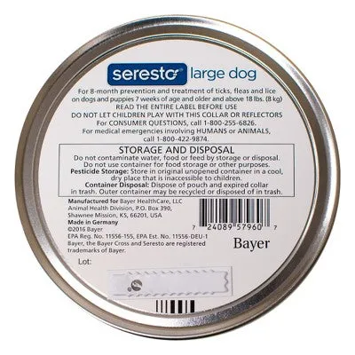 New - Seresto Flea & Tick Collar Dog Insect Treatment - Small