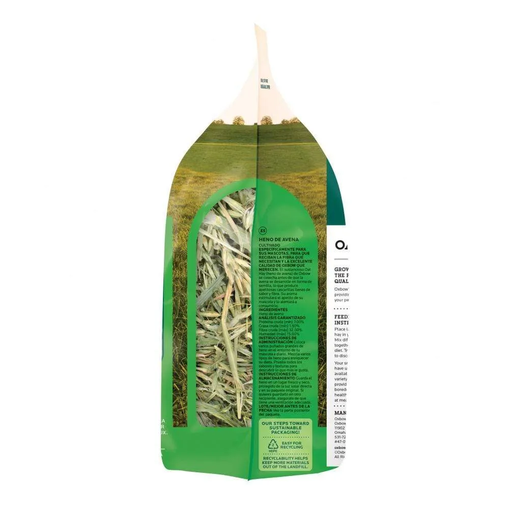 Oxbow Animal Health All Natural Oat Hay for Rabbits Guinea Pigs, Chinchillas, Hamsters & Gerbils