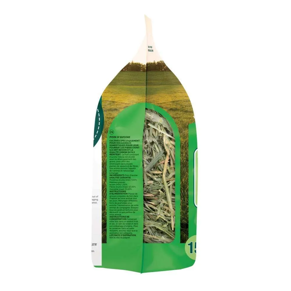 Oxbow Animal Health All Natural Oat Hay for Rabbits Guinea Pigs, Chinchillas, Hamsters & Gerbils