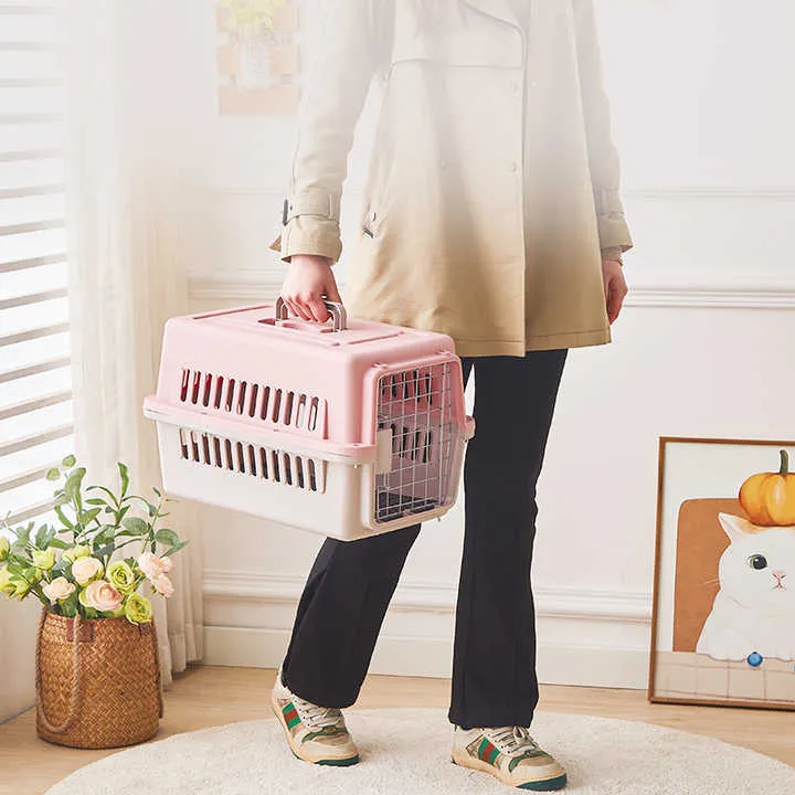 Pet Travel Carrier Pet Air Box Dog Cat-حامل سفر للحيوانات الأليفة