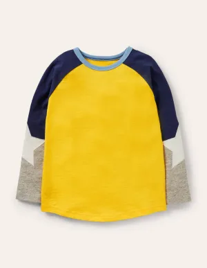 Raglan T-Shirt-Daffodil Yellow
