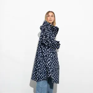 Raincoat drops navy/white