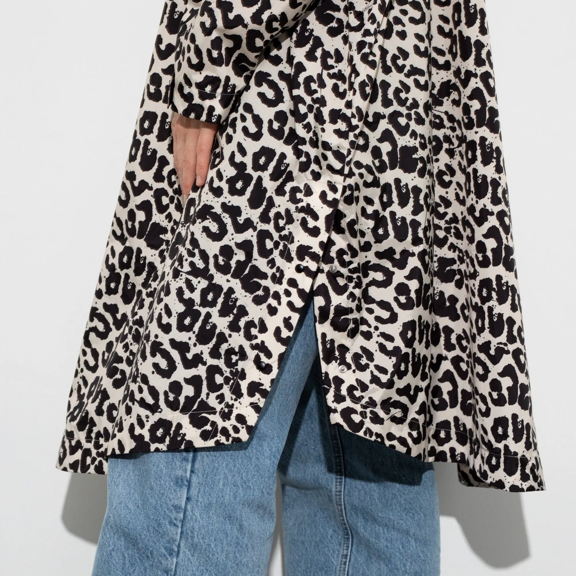 Raincoat leo splashes black/sand