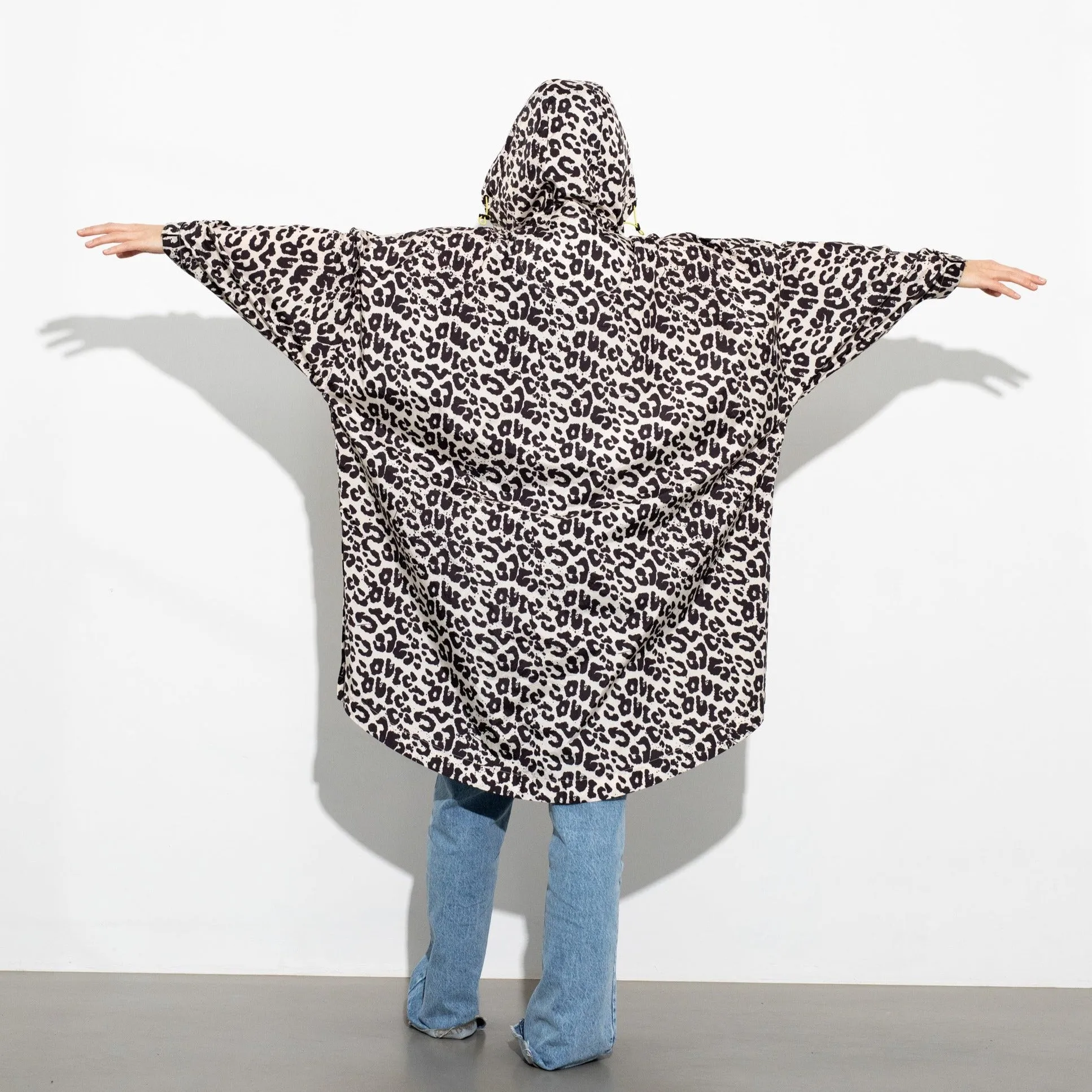 Raincoat leo splashes black/sand