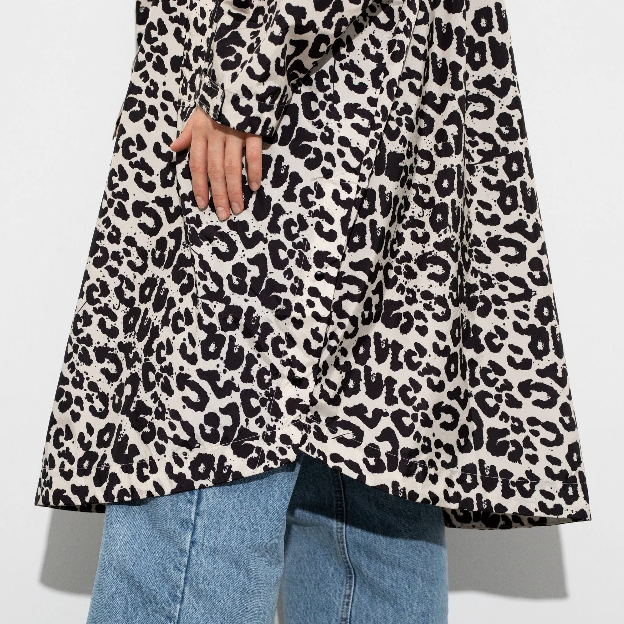 Raincoat leo splashes black/sand