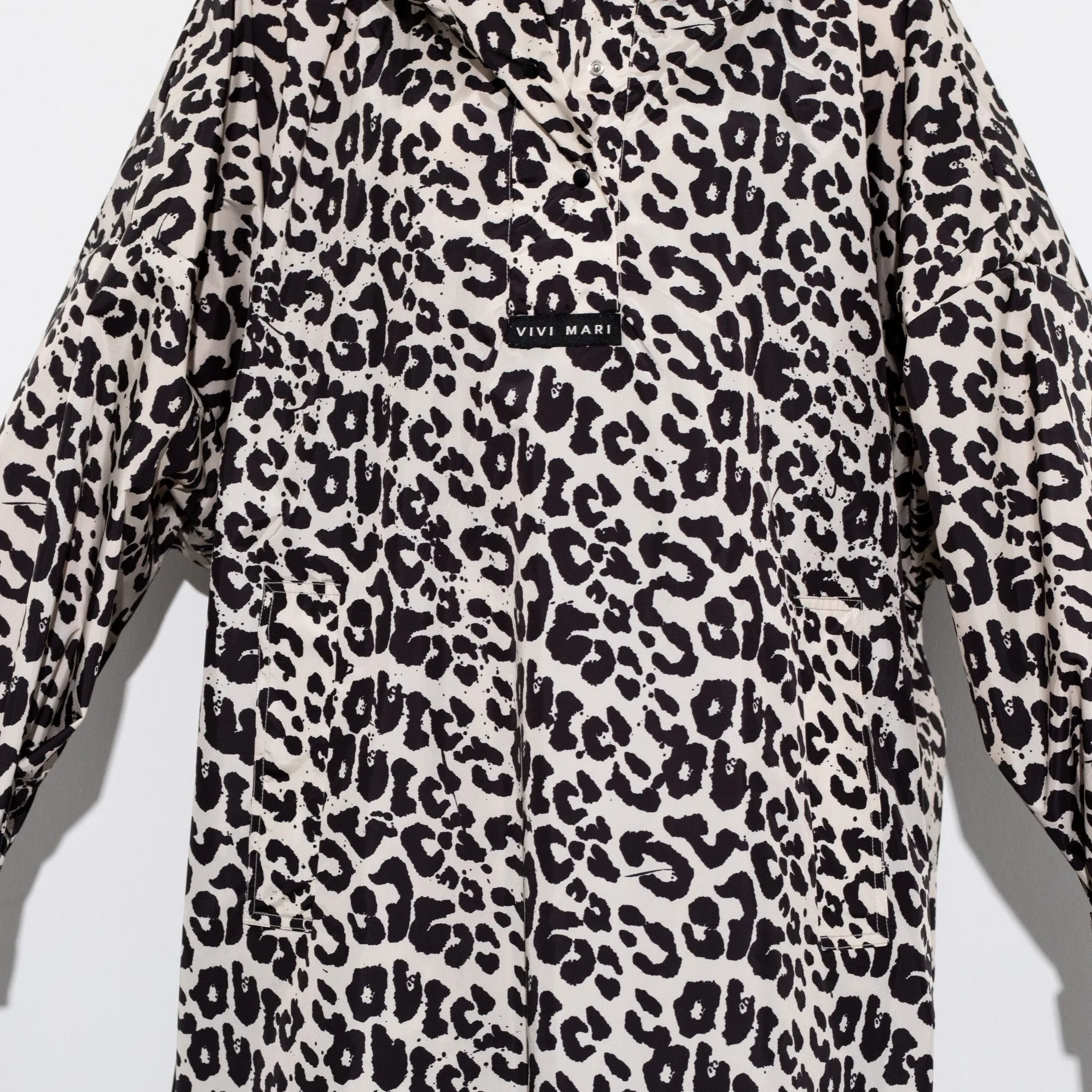 Raincoat leo splashes black/sand