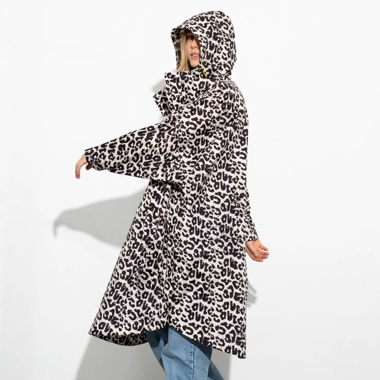 Raincoat leo splashes black/sand
