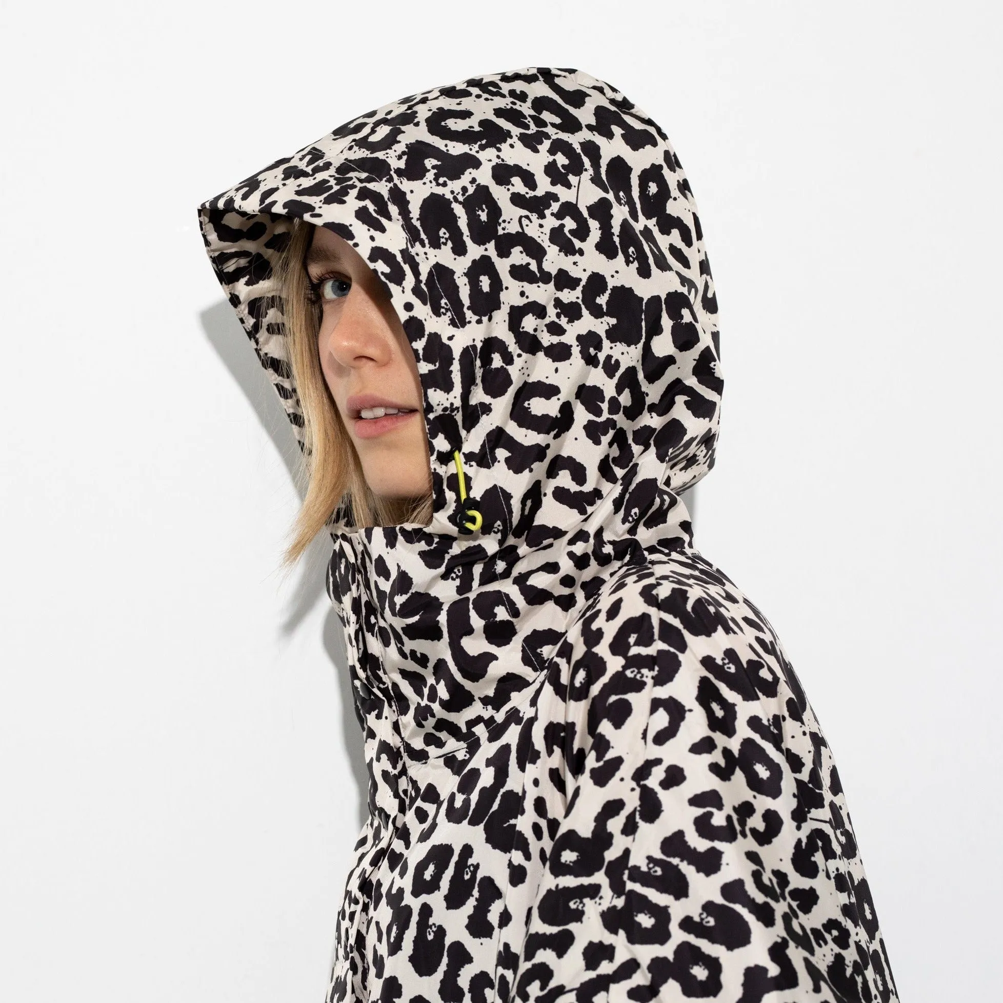 Raincoat leo splashes black/sand