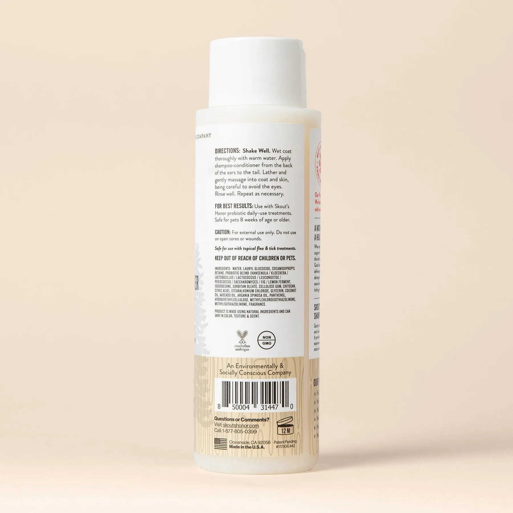 Skout's Honor Probiotic Shampoo   Conditioner for Dogs