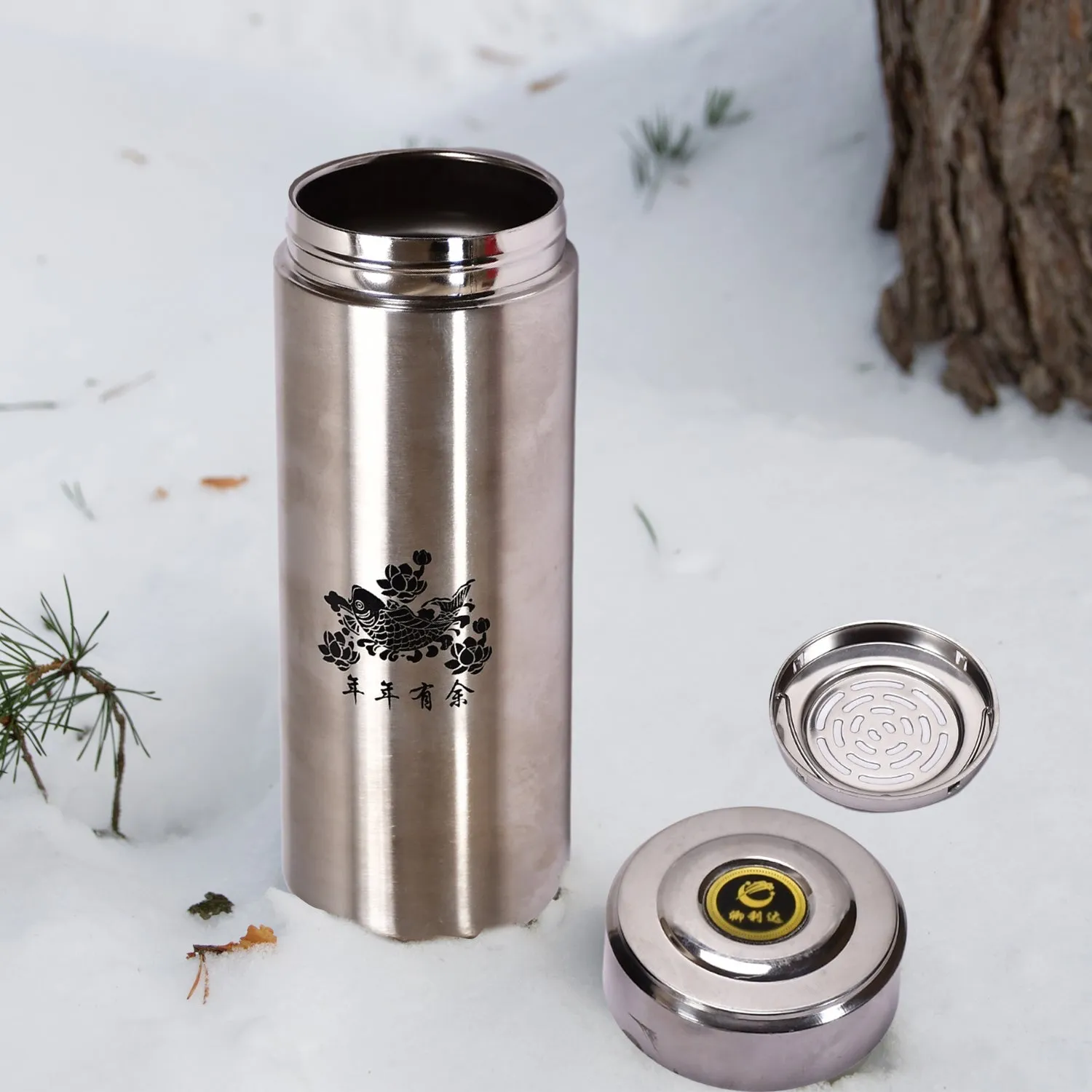 Stainless Steel Sipper Water Bottle for Home Fridge Office Travel Gym Sports School Kids 500ml