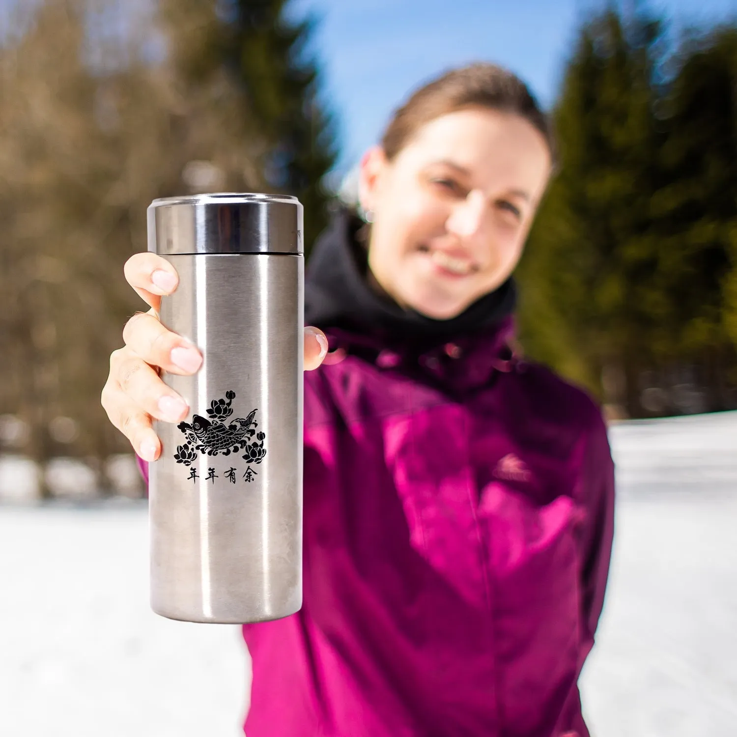 Stainless Steel Sipper Water Bottle for Home Fridge Office Travel Gym Sports School Kids 500ml