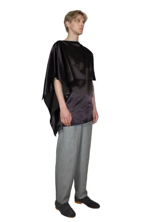 Zero waste sateen top