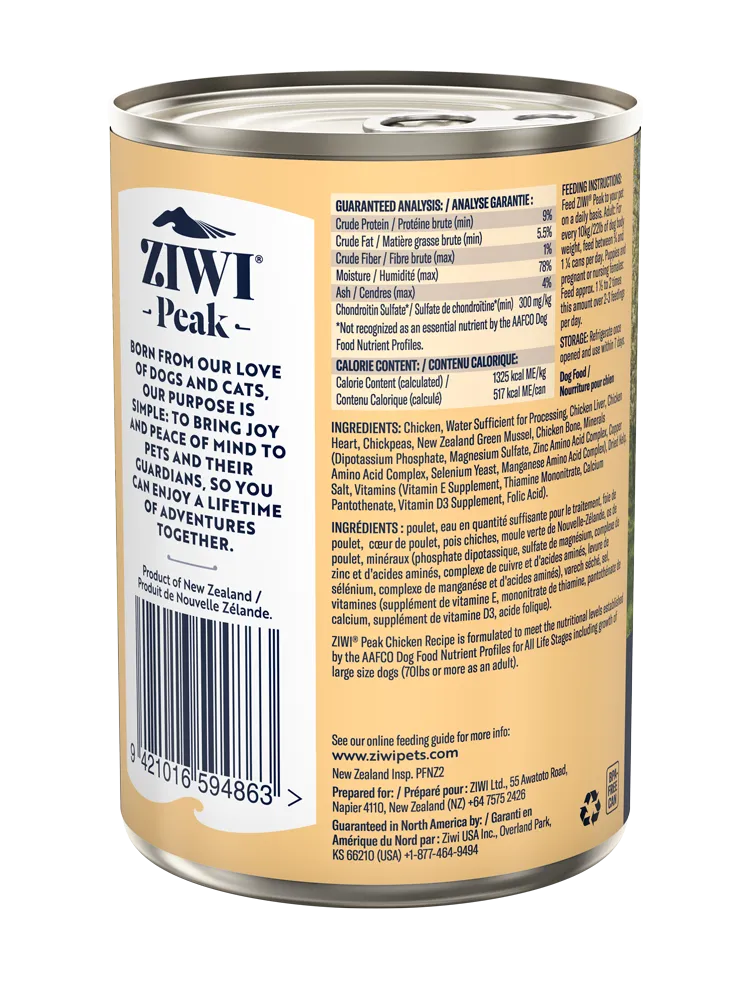 Ziwi Peak Dog Can Food Chicken